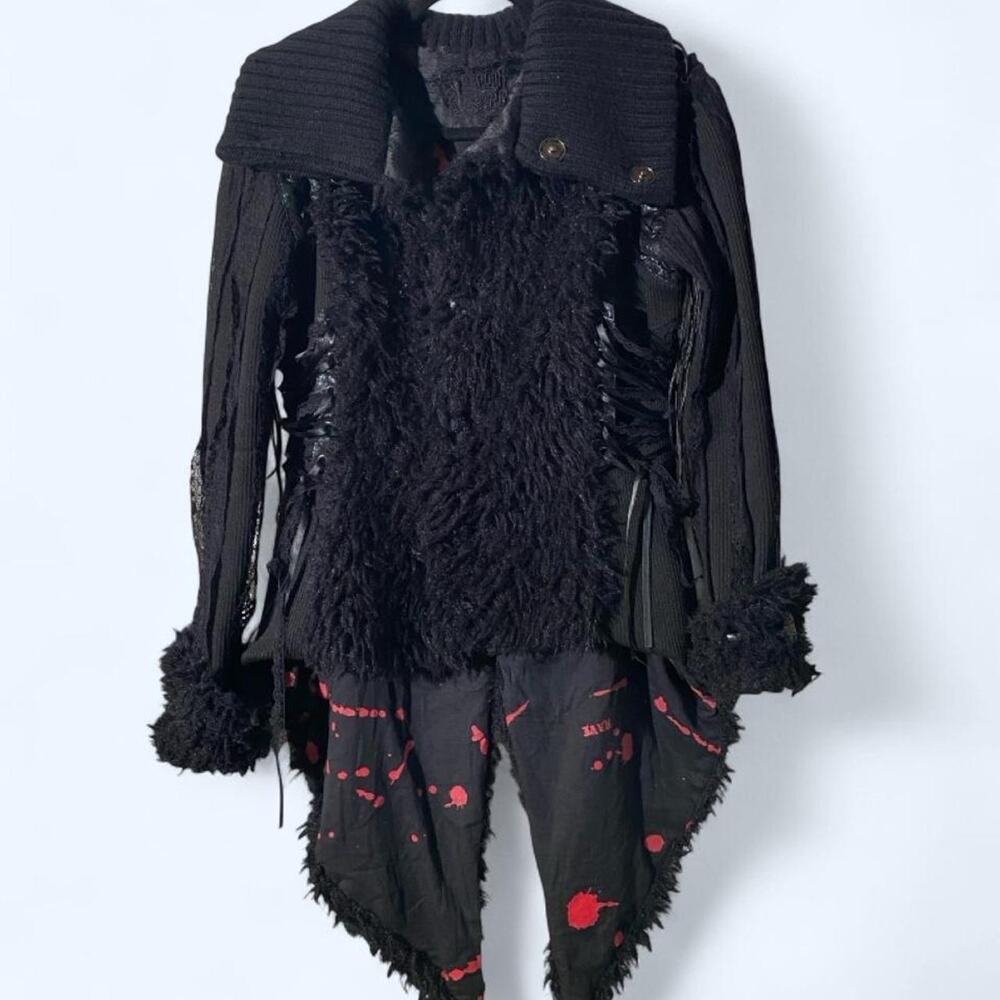 Punk rave womens jacket with